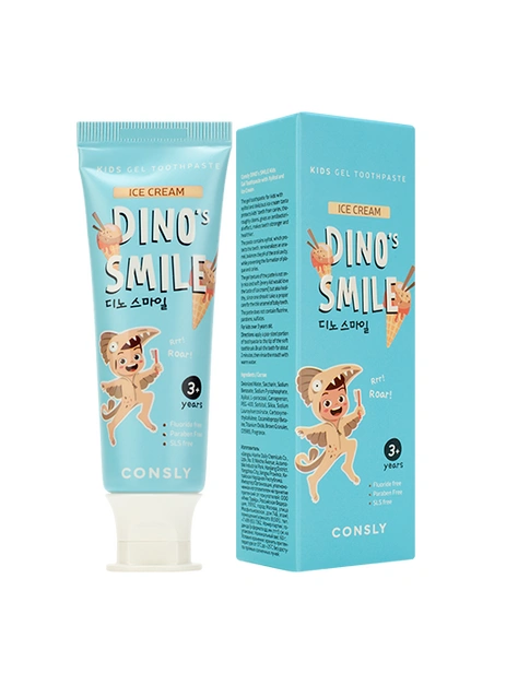 Зубная паста детская со вкусом пломбира Dino's Smile купить в VISAGEHALL