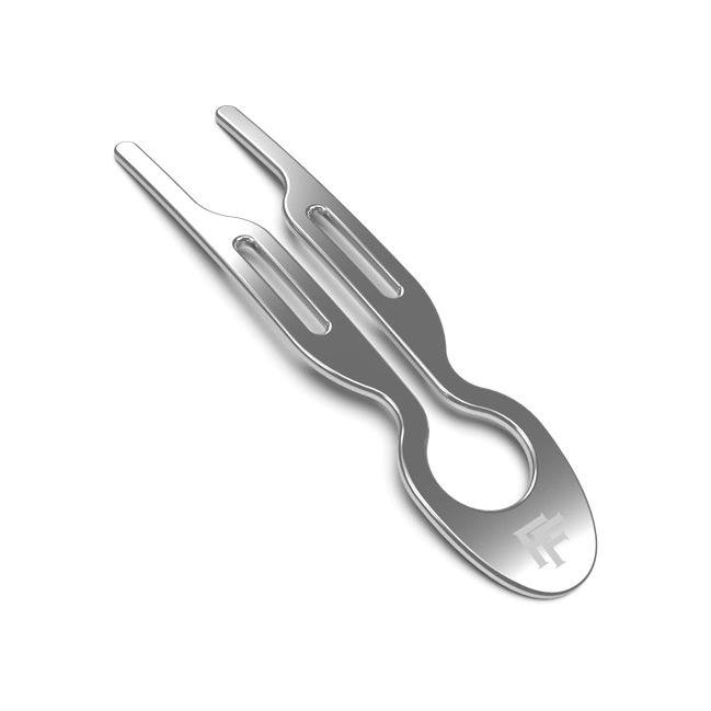 Заколка металлическая Серебряная White Gold Hairpin №1 купить в VISAGEHALL