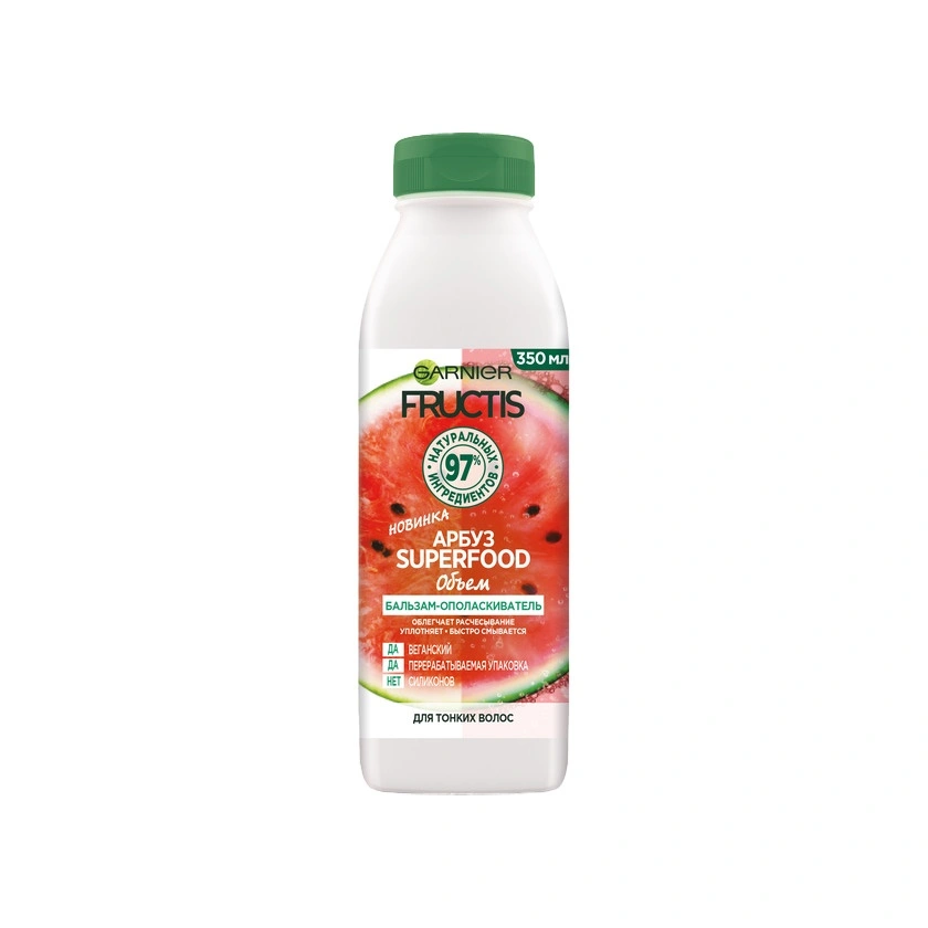 Бальзам-ополаскиватель для объема волос Арбуз Fructis Superfood  купить в VISAGEHALL