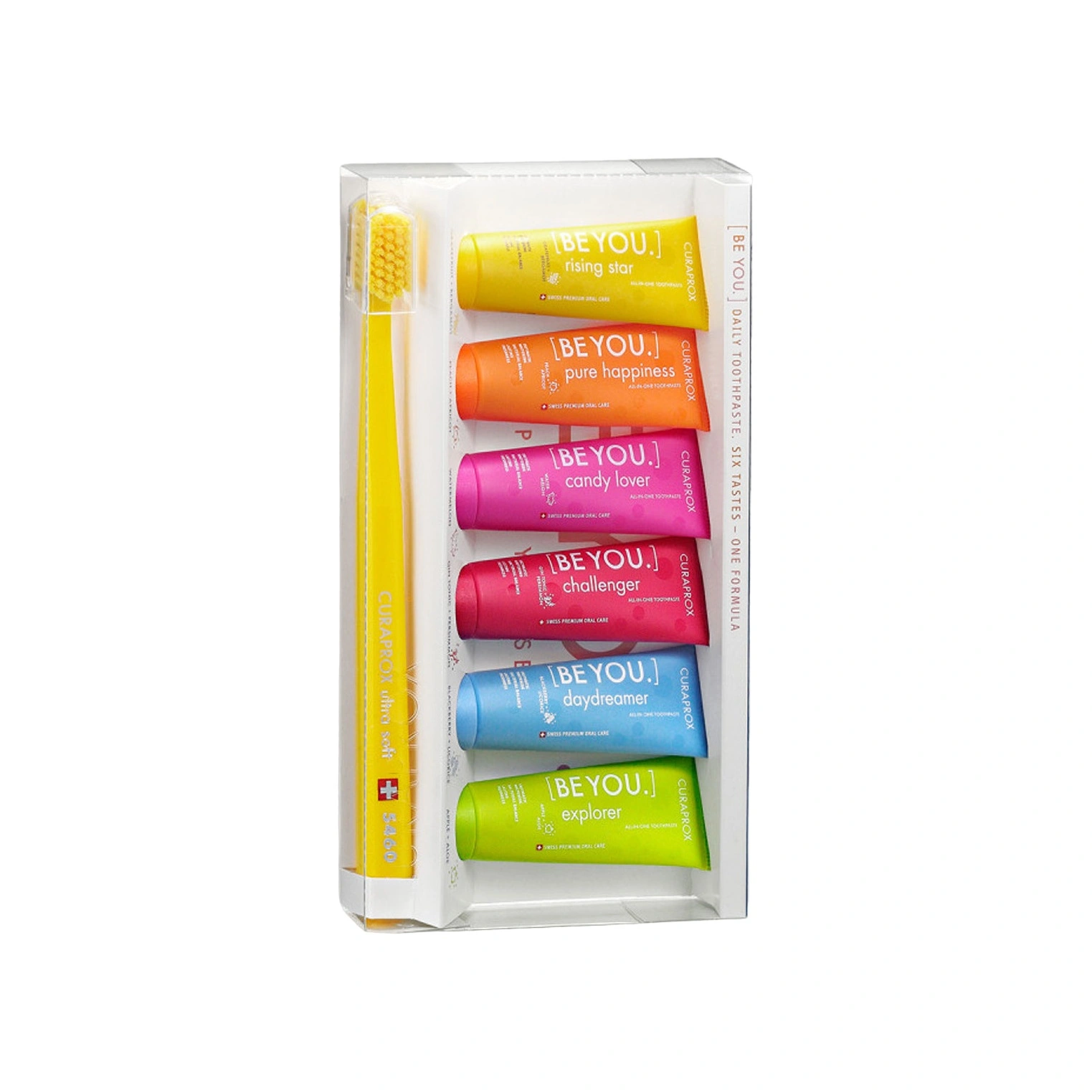 Набор: шесть зубных паст Be You + Ультрамягкая щетка CS 5460 купить в VISAGEHALL