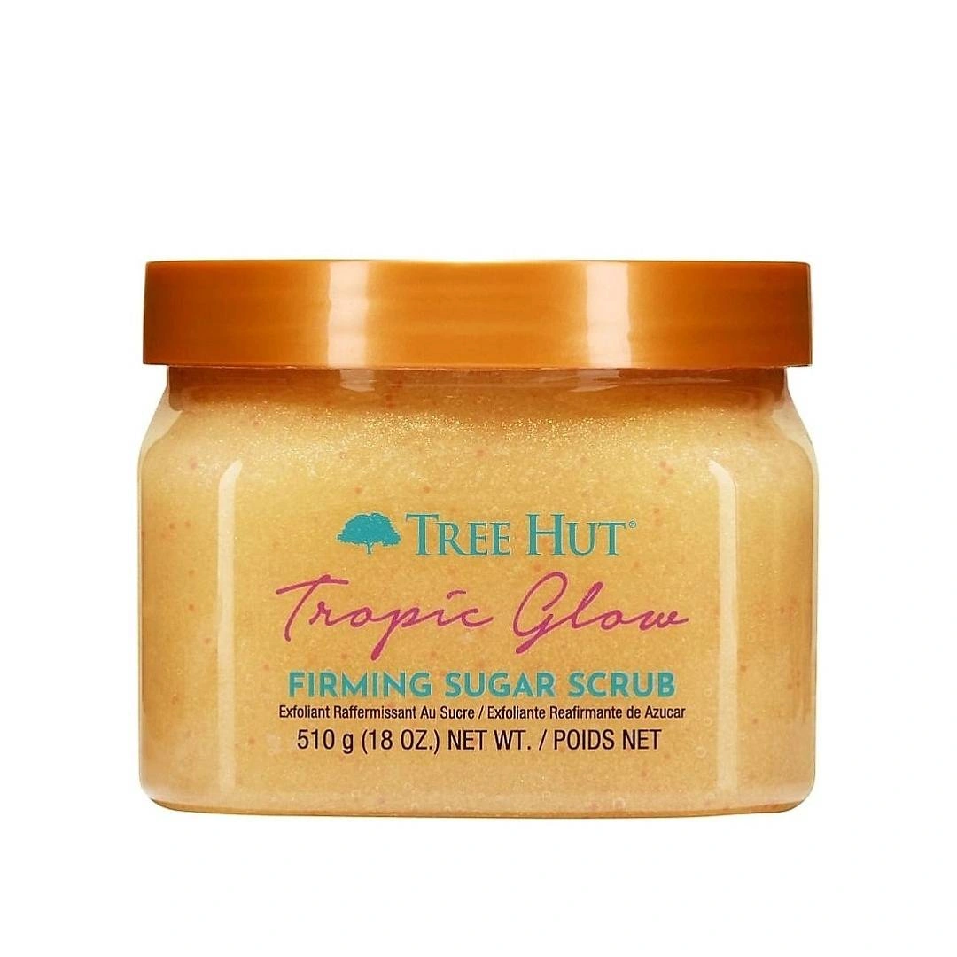 Сахарный скраб для тела с шиммером с ароматом миндаля и сандала Tropic Glow