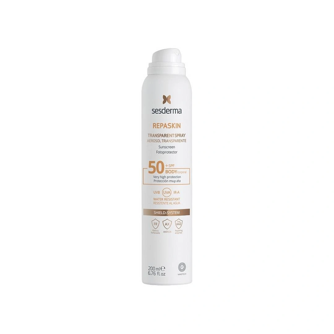 Солнцезащитный аэрозоль для тела SPF50 Transparent Spray Body Sunscreen Repaskin